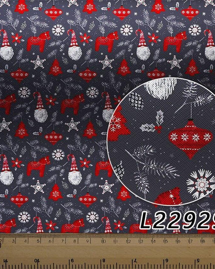 Elegant Christmas-Themed A4 Synthetic Leather - Premium 22*30cm Craftsmanship