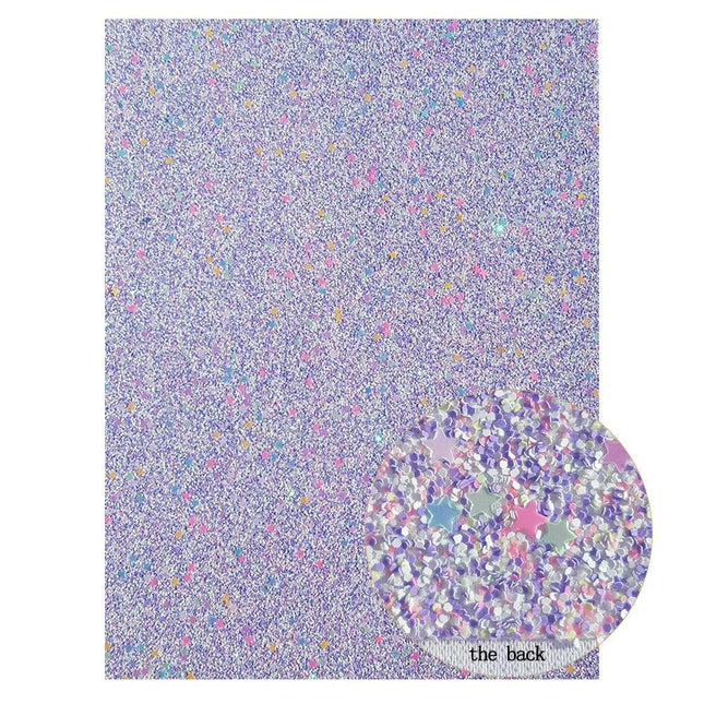 Sparkling Violet Faux Leather Fabric - A Must-Have for Dazzling DIY Projects