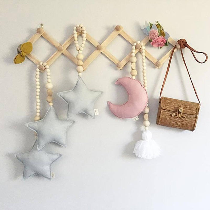 Stylish 360-Degree Rotating Lotus Wood Hangers for Kids with Anti-Slip Technology