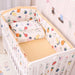 100% Cotton Infant Cot Linens Bundle with Bumpers and Bed Sheet | Assorted Sizes & Shades