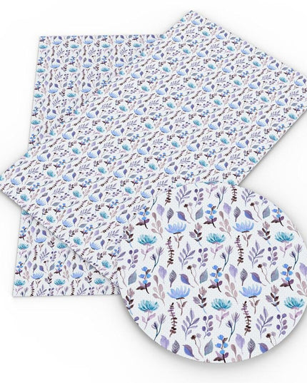 Vibrant Geometric Floral Faux Leather Craft Sheet - Elevate Your DIY Projects