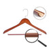 360-Degree Rotating Lotus Wood Clothes Hangers with Anti-Slip Shoulder Design