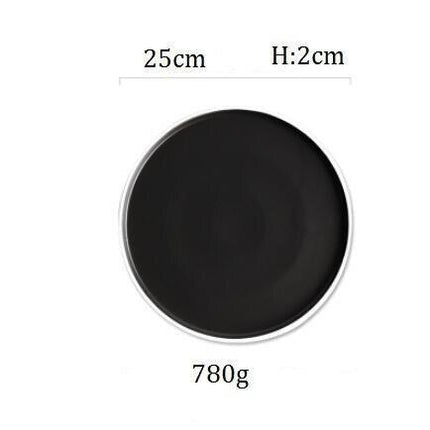 Handcrafted Japanese Ceramic Breakfast Plate Set for Sophisticated Dining