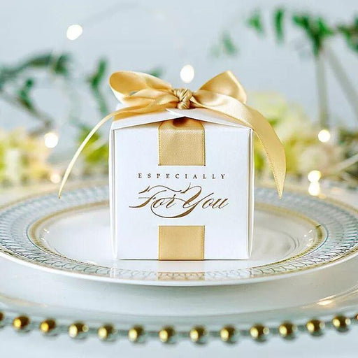 Sophisticated Event Favor Boxes with Ribbon - Ideal for Memorable Celebrations