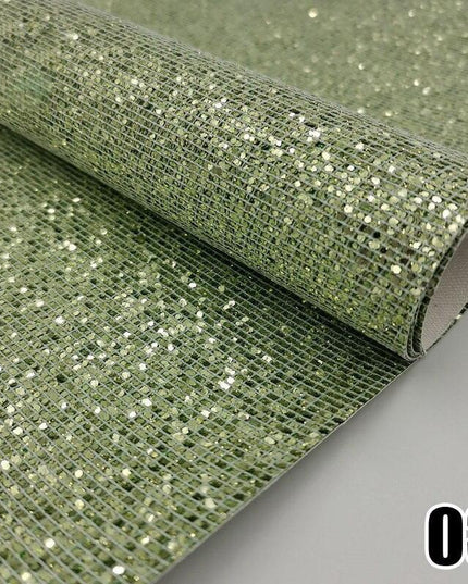 Glittering Luxe Faux Leather Crafting Sheet for Creative DIY Projects