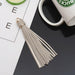 Vibrant 5-Piece Faux Leather Tassel Fringe Set for Creative Jewelry and Craft Projects