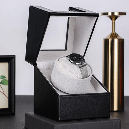 Luxury Carbon Fiber Single Watch Winder for Precision Timekeeping