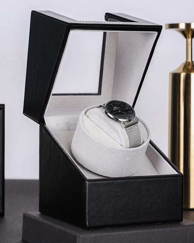 Luxury Carbon Fiber Single Watch Winder for Precision Timekeeping