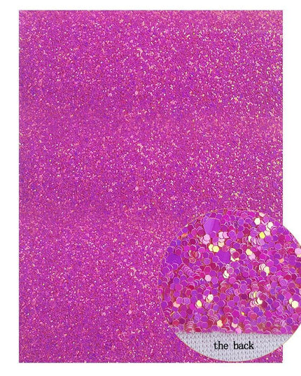Sparkling Violet Faux Leather Fabric - A Must-Have for Dazzling DIY Projects
