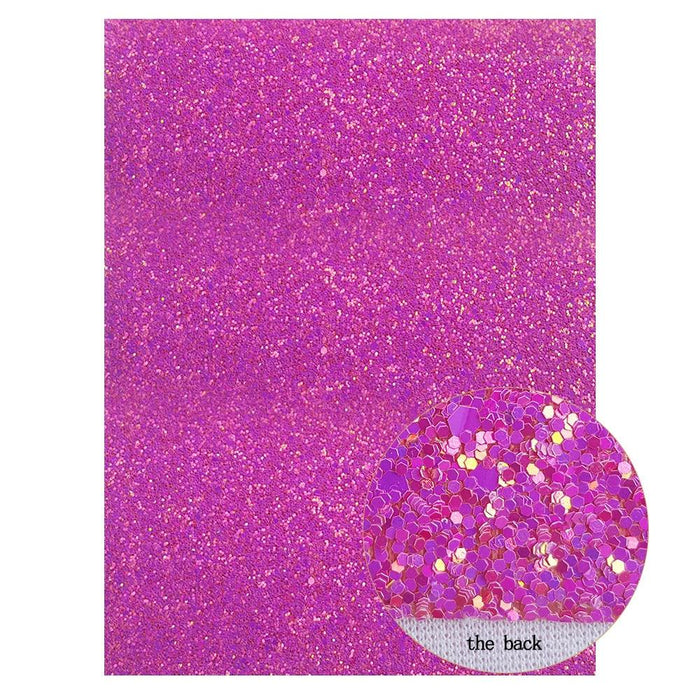 Sparkling Purple Faux Leather Fabric for Creative Crafting