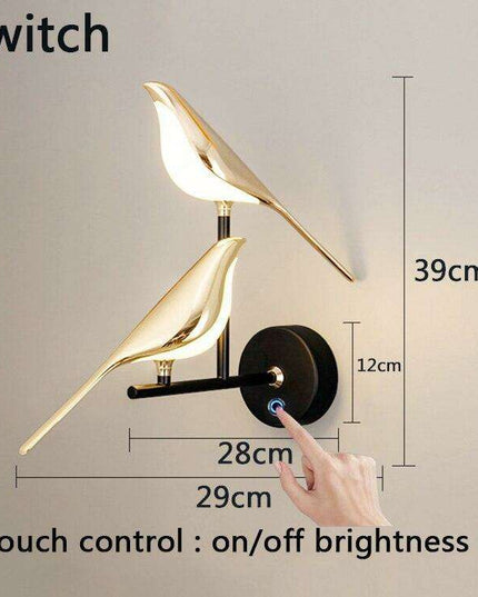 Elegant Gold Rotating LED Wall Lamp - Modern Lighting Solution for Bedrooms