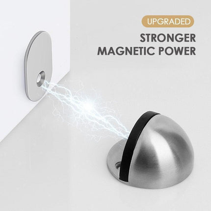 SilentShield Magnetic Door Stopper Set - Premium Stainless Steel for a Peaceful Home