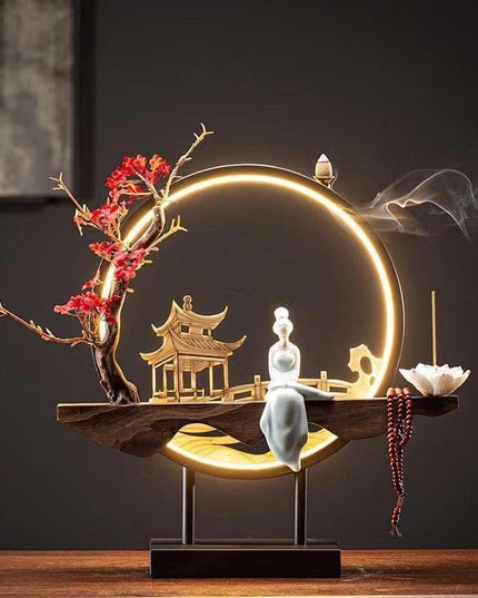 Serenity Flow Ceramic Backflow Incense Burner