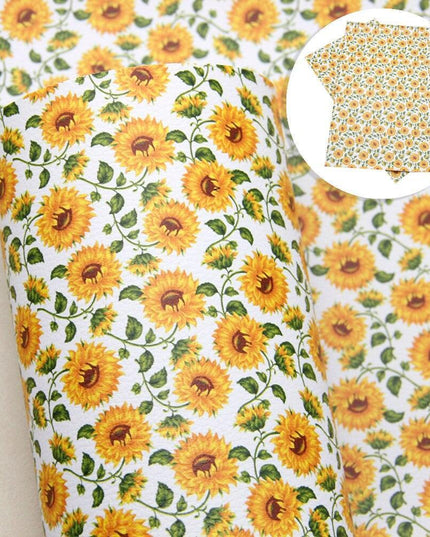 Blooming Elegance: Premium Floral Faux Leather for Inspired DIY Creations