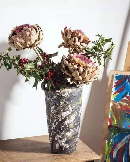 Exquisite Dried Protea Cynaroides Floral Arrangement for Elegant Home Styling