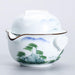 Traditional Chinese Sky Blue Pattern Ceramics Tea Set