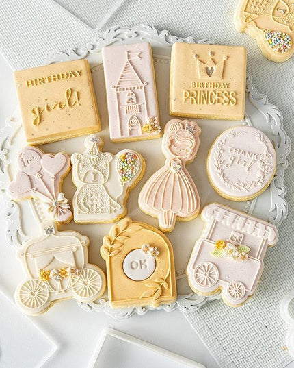 Whimsical Princess Castle Cookie Press Set