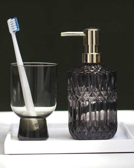Chic Minimalist Glass Soap Dispenser - Elevate Your Bathroom Style