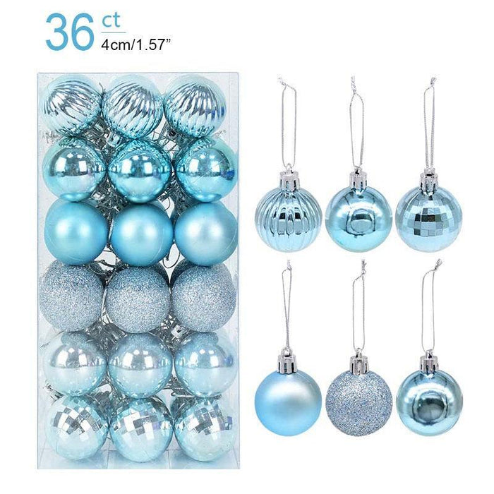 Festive Sparkle Christmas Bauble Set