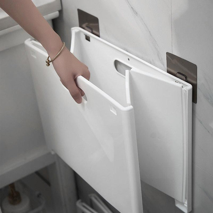 Foldable Laundry Hamper: Space-Saving Wall-Mounted Storage Solution