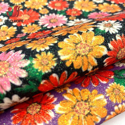 Glistening Star Gem Sparkle Faux Leather for Crafting Excellence