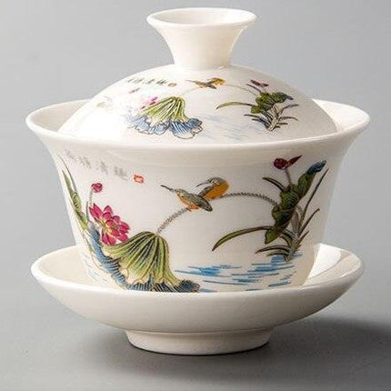 Zen Harmony Exquisite Hand-Painted Porcelain Tea Set - Limited Edition Collection