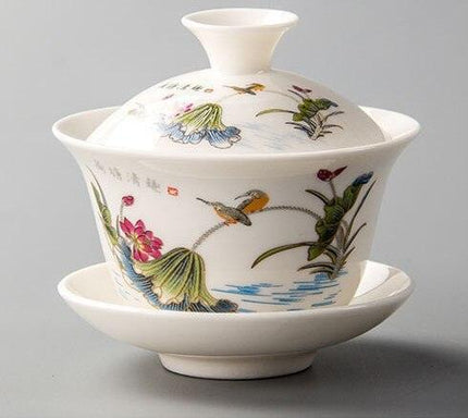 Zen Harmony Exquisite Hand-Painted Porcelain Tea Set - Limited Edition Collection