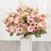 Pink Rose Bouquet: Elegant Home Decor with Lifelike Beauty