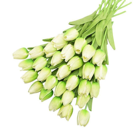 31-Piece Lifelike Real Touch Tulip Arrangement for Weddings and Home Decoration