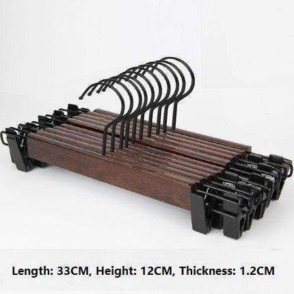 Premium Wide Wooden Hangers Set - 10 Luxurious Pieces for Your Closet