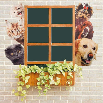 Whimsical Pet-Themed Wall Stickers for Playful Home Decor