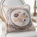 Elegant Handcrafted Beaded Jacquard Pillow Cover - Premium Home Decor Accent 48x48cm