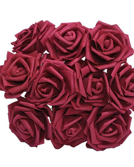 Elegant Faux Rose Bouquet Set - Choose from 10/20/30 Pieces