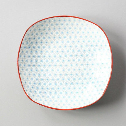 Handcrafted Japanese Square Ceramic Plate: Exquisite Table Artistry