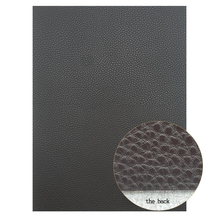 Sparkling Black Faux Leather Crafting Kit - Essential DIY Supplies