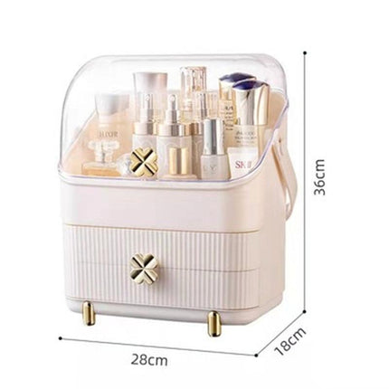 Elegant Makeup and Jewelry Storage Solution with Spacious Organization Compartments