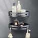 LuxurySpace Aluminum Bathroom Shelves: Stylish Wall-Mounted Storage Solution