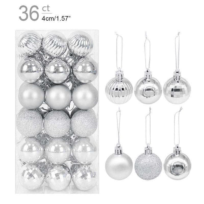 Festive Sparkle Christmas Bauble Set