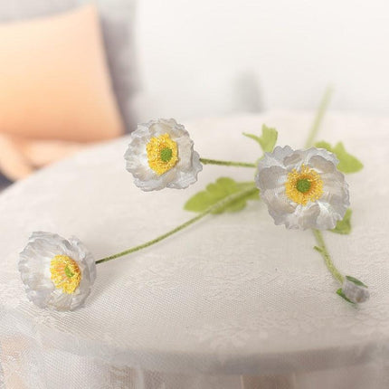 Lifelike Poppy Silk Floral Arrangement