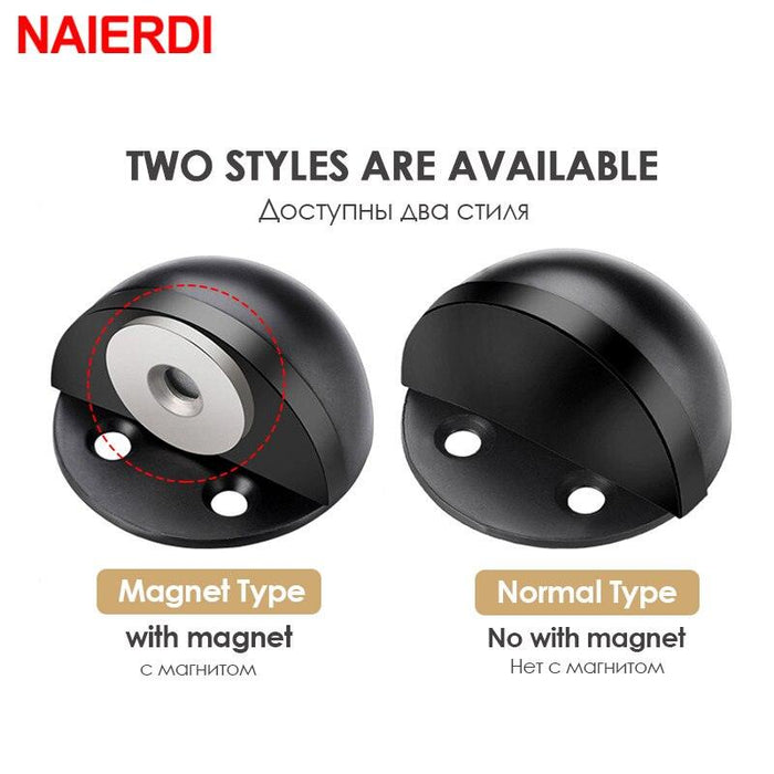 SilentShield Magnetic Door Stopper Set - Premium Stainless Steel for a Peaceful Home