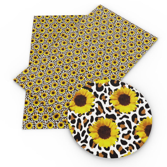 Leopard Print DIY Crafting Essentials - Premium Faux Leather Assortment for Creative Artistry