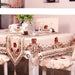 European Elegance Dining Ensemble with Embroidered Tablecloth