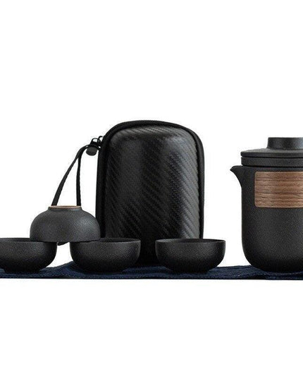 Elegant Travel Ceramic Kung Fu Tea Set for Discerning Tea Lovers