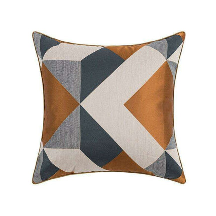 Chic Nordic Caramel Geometric Cushion Covers for an Elegant Home Transformation