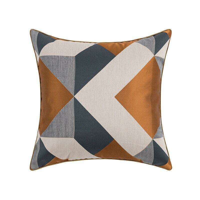 Chic Nordic Caramel Geometric Cushion Covers for an Elegant Home Transformation