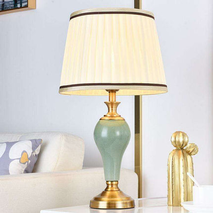 Modern Elegance Table Lamp with Soft Fabric Shade - Transform Your Living Space
