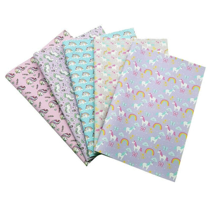 Magical Unicorn and Flamingo Leather Crafting Set