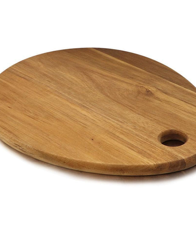 Acacia Wood Teardrop Cutting Board - Chic Kitchen Essential