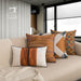 Caramel Geometric Cushion Covers - Elevate Your Space with Nordic Elegance