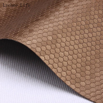 Transform Your Sewing Projects with Luxurious Honeycomb PVC Leather Fabric